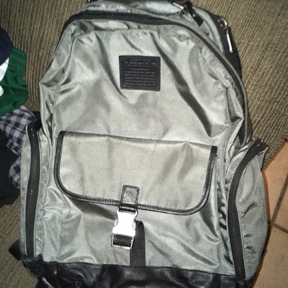 Coach men's backpack in silver - Picture 1 of 1